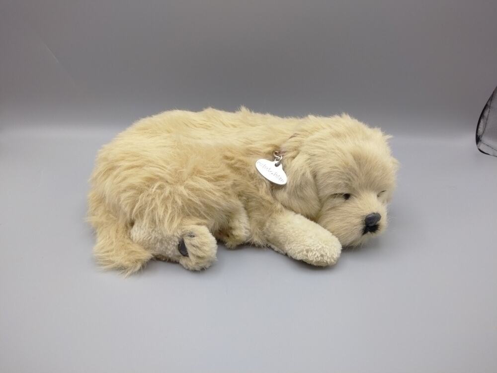 Perfect Petzzz SLEEPING BREATHING DOG Golden Retriever PUPPY 10"